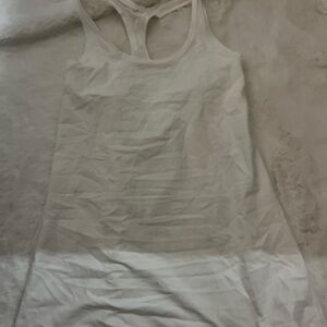 Women's White Lululemon Tank Top
